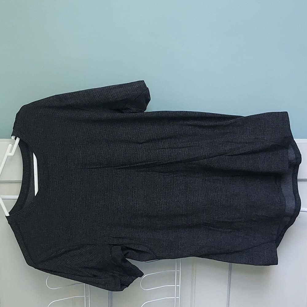 Lululemon Drysense Short Sleeve Shirt Athletic Active Run Hike Gray Size Medium